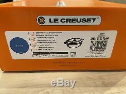 LE CREUSET Oval Wide Classic 3.5 Qt Marseille Blue Cast Iron Dutch Oven New