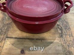 LE CREUSET Red Oval 5 Quart Dutch Oven #29 In gently used Condition