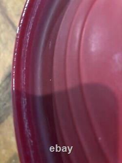 LE CREUSET Red Oval 5 Quart Dutch Oven #29 In gently used Condition