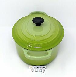 LE CREUSET Vert Fruit Kiwi Green Oval Dutch Oven 3.5 Qt, Cast Iron Casserole #25