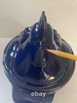 La Campagne Color Enamel On Cast Iron 2 qt Covered Pot Blue Hen In Box
