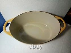 Large Genuine Le Creuset / Cousances Oval Cast Iron Casserole Dish/ Pan Size 32