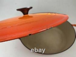 Le Creuset 12.5 7-Quart Enamel Cast iron Oval Dutch Oven G Roaster Pan Orange