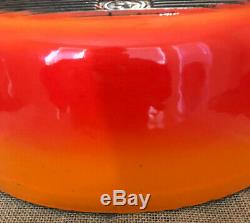 Le Creuset #16 Orange Cousances Oval Cast Iron Enamel Dutch Oven 12 1/2 x 9 3/4