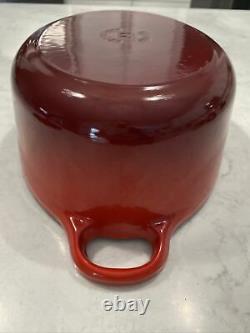 Le Creuset 2.75 QT #23 Enameled Cast Iron Oval Dutch Oven With Lid Red