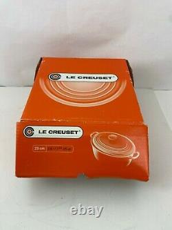 Le Creuset #23 Enameled Cast Iron Oval Dutch Oven 2 3/4-Qt. Flame Orange NEW