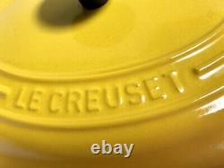 Le Creuset #23 Enameled Cast Iron Oval Dutch Oven With Lid 2 3/4 qt Yellow NWOB