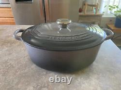 Le Creuset #27 Oval Dutch Oven Oyster Grey CLEAN 3.5 qt