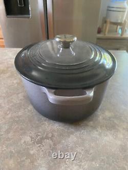 Le Creuset #27 Oval Dutch Oven Oyster Grey CLEAN 3.5 qt