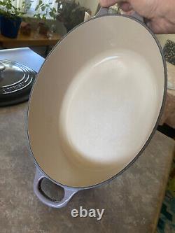 Le Creuset #27 Oval Dutch Oven Oyster Grey CLEAN 3.5 qt