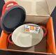 Le Creuset 28cm 4 3/4 Qt. Oval Dutch Oven with Grill Pan Lid Cerise New in box