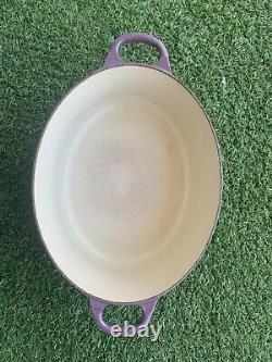 Le Creuset #29 Purple Cast Iron Oval Dutch Oven WithLid made in France