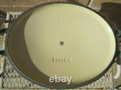 Le Creuset #29 Vintage Enamel Cast Iron Oval Dutch Oven withLid FRANCE
