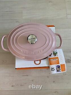 Le Creuset 3.5 Qt. SIGNATURE French Dutch Oven Chiffon Pink Oval VERY RARE NIB