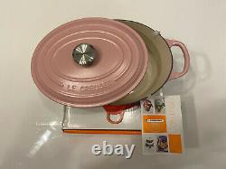 Le Creuset 3.5 Qt Signature Sugar Pink Matte Oval Dutch Oven Cast Iron VERY RARE