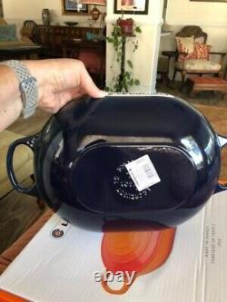 Le Creuset 3.75 QT Oval Dutch Oven Signature Cast Iron # 31 AGAVE Blue
