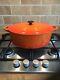 Le Creuset 30cm Size (F)Cast Iron Volcanic Orange Oval Casserole Dish Pot Pan