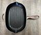 Le Creuset 32cm 12.5 Cast Iron Grill Skillet Pan Oval Made in France Brown EUC