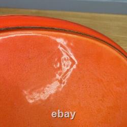 Le Creuset #36 Flame Orange Au Gratin Oval Open Baker Enamel Cast Iron