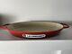 Le Creuset 3Qt Cast Iron Enamel Oval Au Gratin Pan Baker Made In France Red