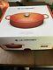 Le Creuset 5qt Enameled Cast Iron FLAME ORANGE Oval Dutch Oven Brand New in Box