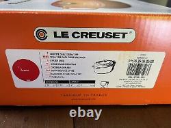 Le Creuset 5qt Enameled Cast Iron FLAME ORANGE Oval Dutch Oven Brand New in Box