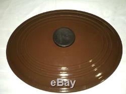 Le Creuset 6 3/4 Qt. 6.75 Enameled Cast Iron Oval Dutch Oven with Lid G #6 Brown
