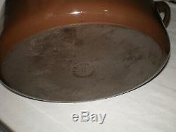 Le Creuset 6 3/4 Qt. 6.75 Enameled Cast Iron Oval Dutch Oven with Lid G #6 Brown
