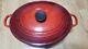 Le Creuset 6.75 QT 6 3/4 French Dutch Oven Cerise Cherry Red New In Box Oval