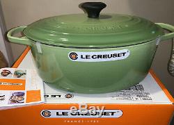 Le Creuset 6.75 Qt Cast Iron Oval Dutch Oven #33, PALM Signature Enameled