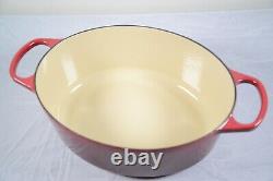 Le Creuset 6.75 Qt Quart Enameled Cast Iron Oval Dutch Oven with Lid Cherry Red