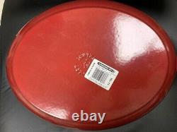 Le Creuset 6.75 qt 6 3/4 French Dutch Oven Cerise Cherry Red Oval