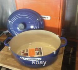 Le Creuset 6.75 qt 6 3/4 French (Dutch) Oven in Cobalt Blue New In Box! Oval