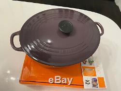 Le Creuset 6.75 qt 6 3/4 Qt Dutch Oven in RETIRED Cassis Purple -New In Box Oval