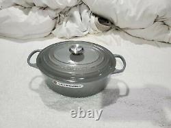 Le Creuset 6.75QT Oval Dutch Oven Cast Iron French Gray