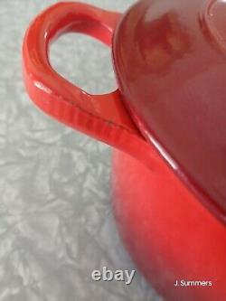 Le Creuset 6.75qt Oval #31 Red Cerise Enameled Cast Iron Dutch Oven France