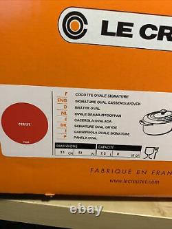 Le Creuset 8 Qt OVAL French (Dutch) Oven Cerise #33