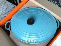 Le Creuset 9.5qt Turquoise Oval Cast Iron Dutch Oven