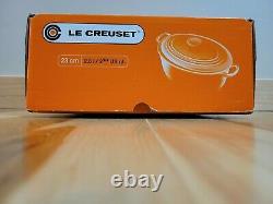 Le Creuset 9 Chestnut Cast Iron Oval Casserole 2 3/4 Qt RARE NEW