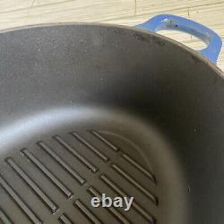 Le Creuset Blue Enameled Cast Iron #29 5 Quart Oval Dutch Oven