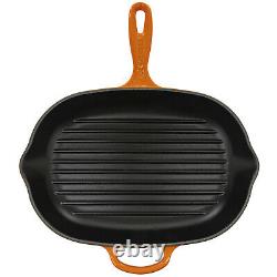 Le Creuset Cast 12.5-Inch Iron Oval Grillit (Orange)