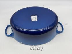 Le Creuset Cast Iron 8qt. Signature Oval Azure Blue Color (Reg. $460)