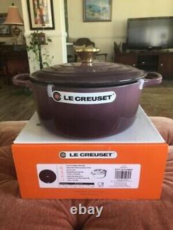 Le Creuset Cast Iron Dutch Roundl Oven 4.5 US. QT #24 FIG RARE