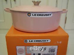Le Creuset Cast Iron Oval Cocotte, 4.5 Qts, Chiffon Pink, France, NIB