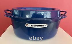 Le Creuset Cast Iron Oval Doufeu 32 (cm) Roaster/Dutch Oven, New (no box) Blue