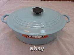 Le Creuset Cast Iron Oval Dutch Oven 6.75 Quart Sky Blue