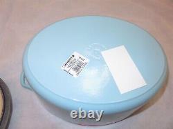 Le Creuset Cast Iron Oval Dutch Oven 6.75 Quart Sky Blue