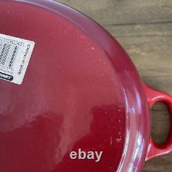 Le Creuset Cast Iron Oval Dutch Oven Red 6 3/4 qt In Great Used Condition