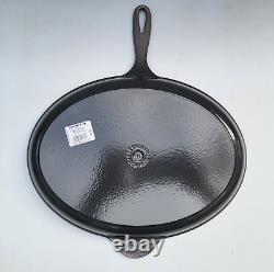 Le Creuset Cast Iron Oval Skilett 15.75 in Flint NIB