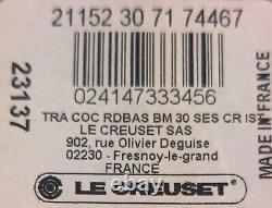 Le Creuset Cast Iron Sea Salt Dutch Oven 6.75 6 3/4 Quart 30CM 11 3/4